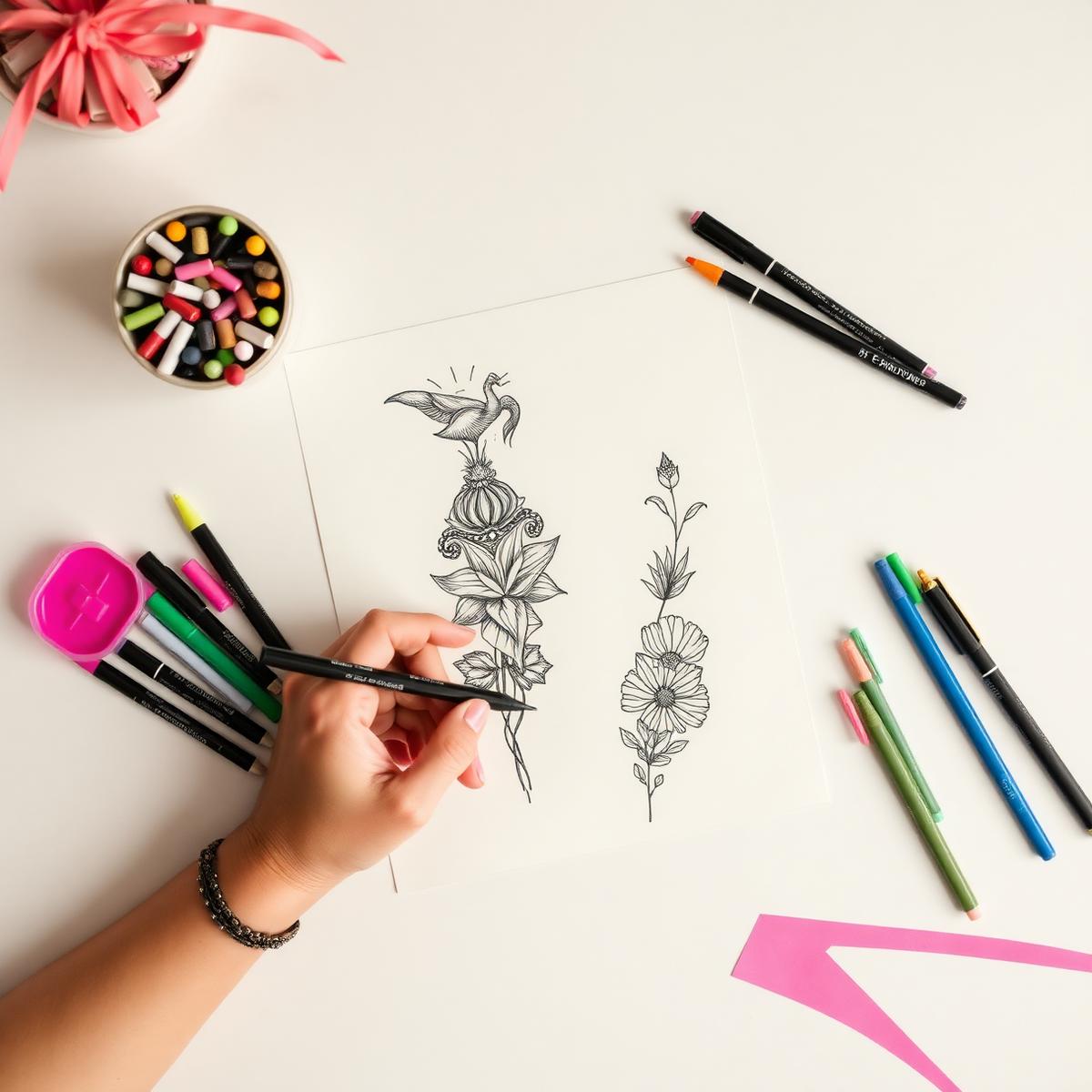 Custom tattoo mockup